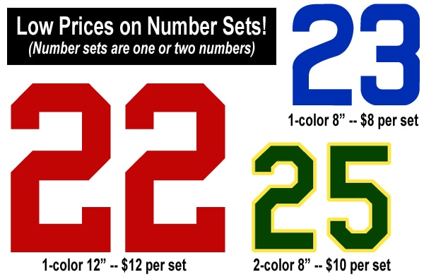 iron on letters and numbers for jerseys